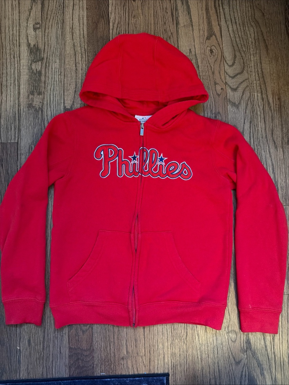 Genuine Merchandise Kids Phillies Red Zip Hoodie